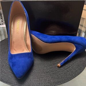 Blue Dress Heel Shoes
